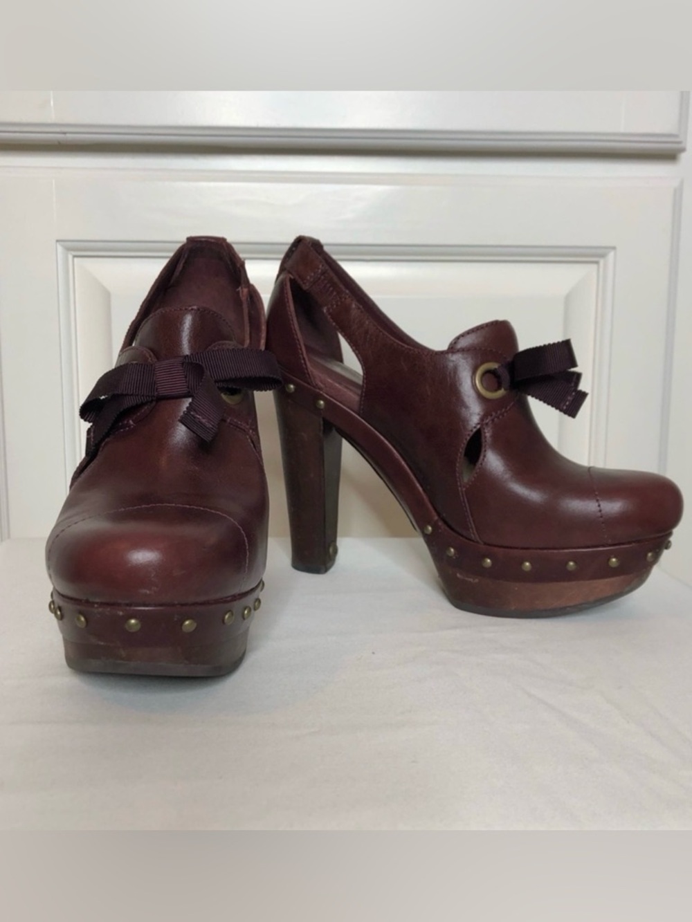 Ugg Celestina high heel clog / bootie